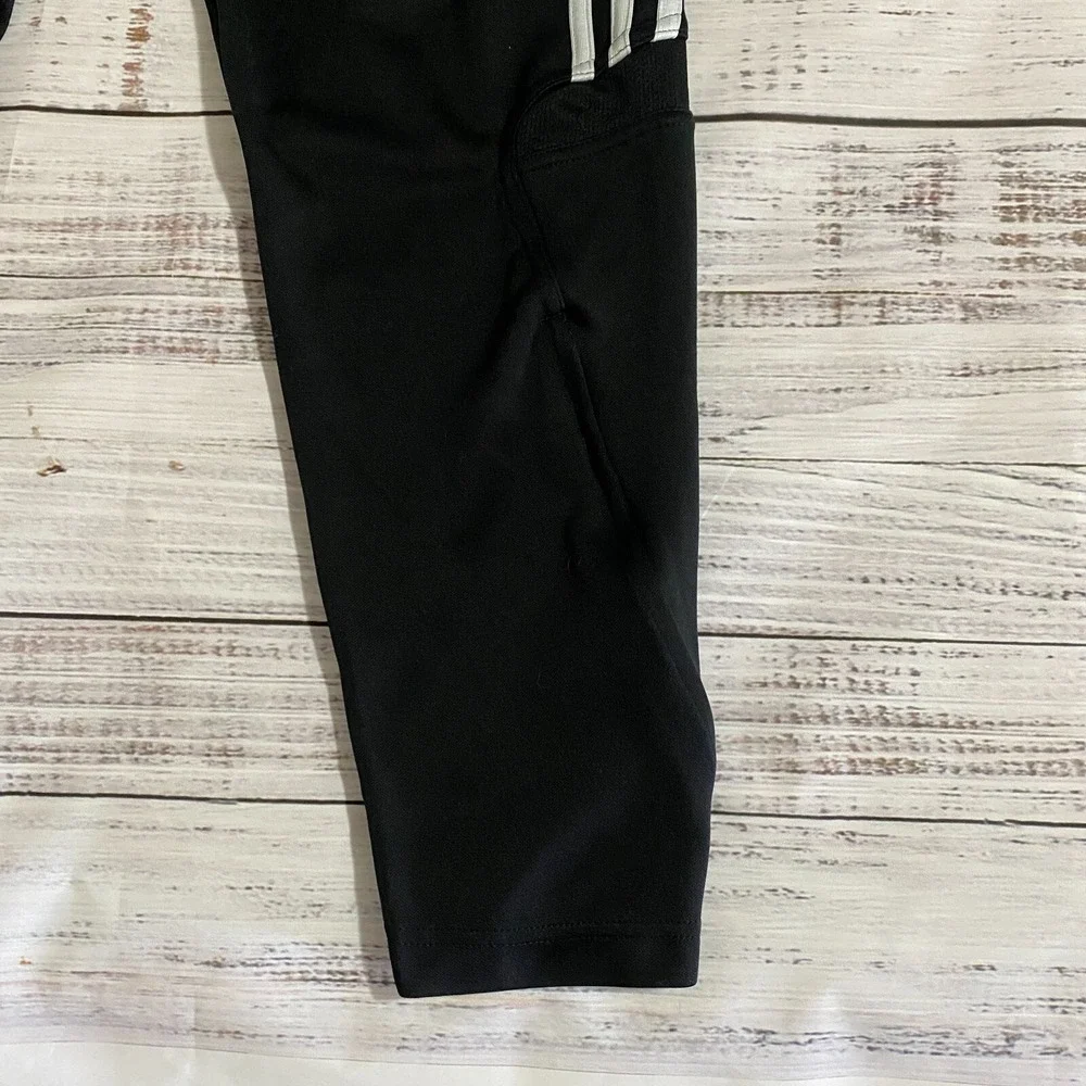 Adidas Black Athletic Track Jogger Pants Classic‎ 3-Stripes #18 Men's Size Small